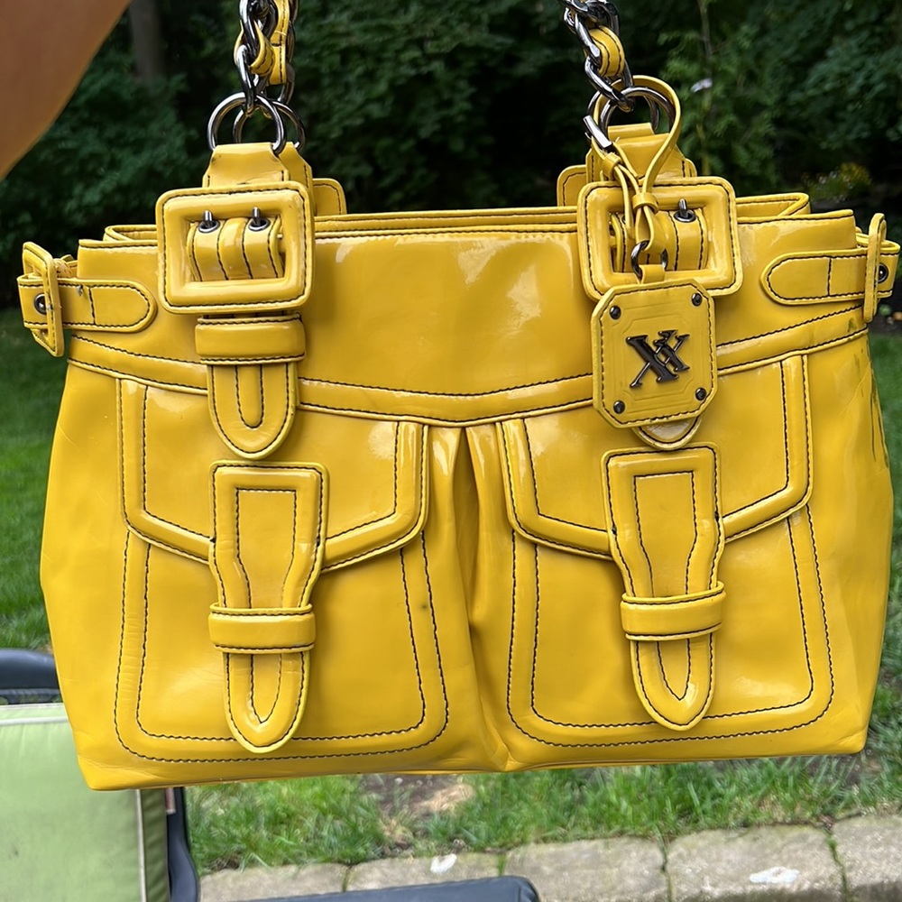 Yellow patent look Maxx New York bag - Picture 10 of 12